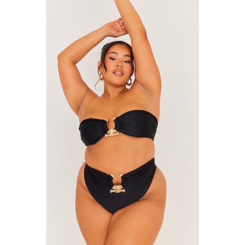 Plus Haut de maillot de bain bandeau à empiècement martelé - PrettyLittleThing - Modalova