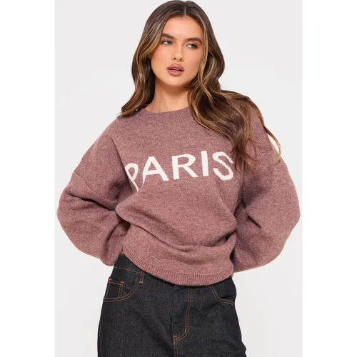 Pull en maille jacquard Paris - PrettyLittleThing - Modalova