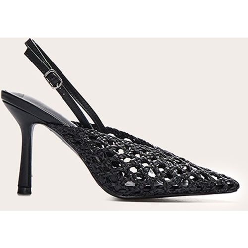 Escarpins pointus en PU tissé à talon haut et bride derrière - PrettyLittleThing - Modalova