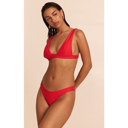 Haut de bikini triangle plongeant avec détail de couture - PrettyLittleThing - Modalova