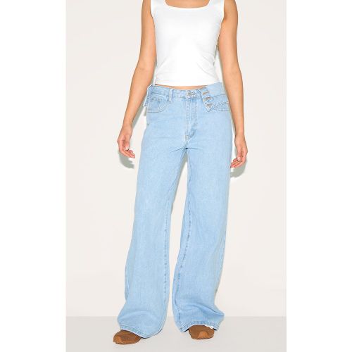 Jean large à taille repliée - PrettyLittleThing - Modalova