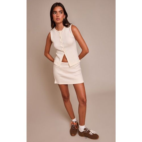 Mini-jupe côtelée brossée épaisse | Taille 38 - PrettyLittleThing - Modalova