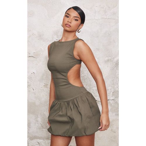 Robe droite tissée stretch à dos nu découpé - PrettyLittleThing - Modalova
