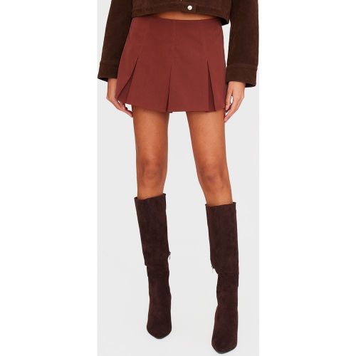 Jupe-short patineuse de tailleur tissée plissée - PrettyLittleThing - Modalova