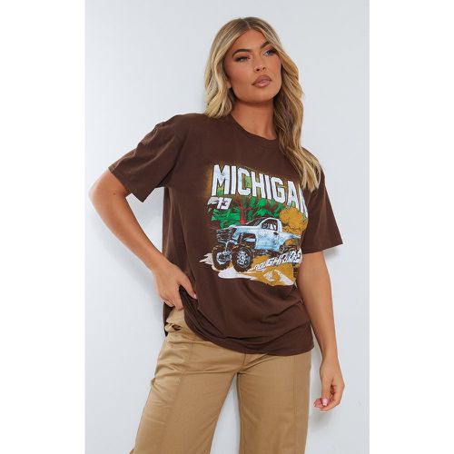 T-shirt imprimé Michigan - PrettyLittleThing - Modalova