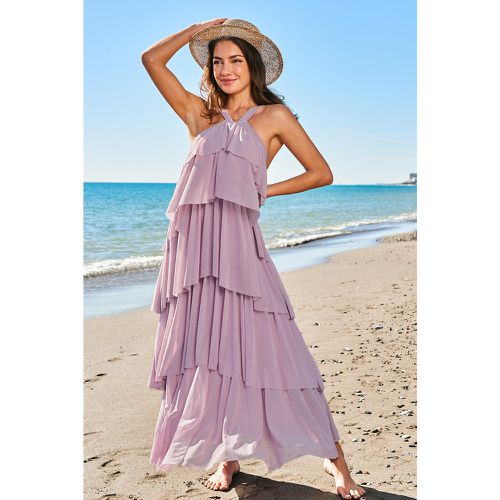 Robe maxi sans manches à volants superposés - CUPSHE - Modalova