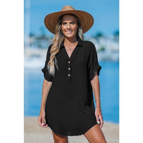 Robe chemise cover up mini à col V - CUPSHE - Modalova