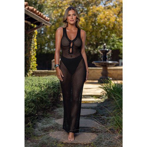 Robe maxi découpée noire - CUPSHE - Modalova