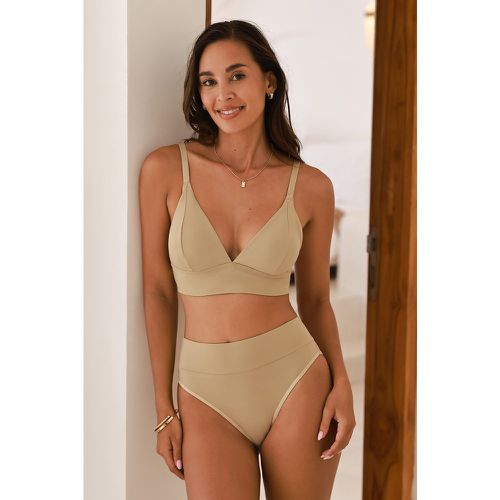 Ensemble soutien-gorge avec sous-vêtement à taille moyenne nude - CUPSHE - Modalova