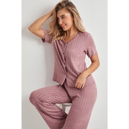 Ensemble pyjama haut et bas en tricot - CUPSHE - Modalova