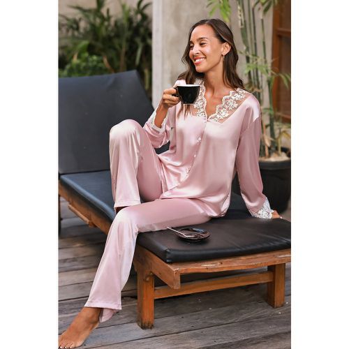Pyjama en dentelle rose - CUPSHE - Modalova