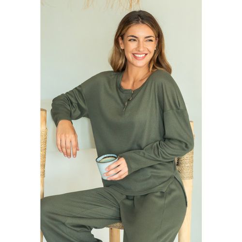 Pyjama à manches longues avec pantalon - CUPSHE - Modalova