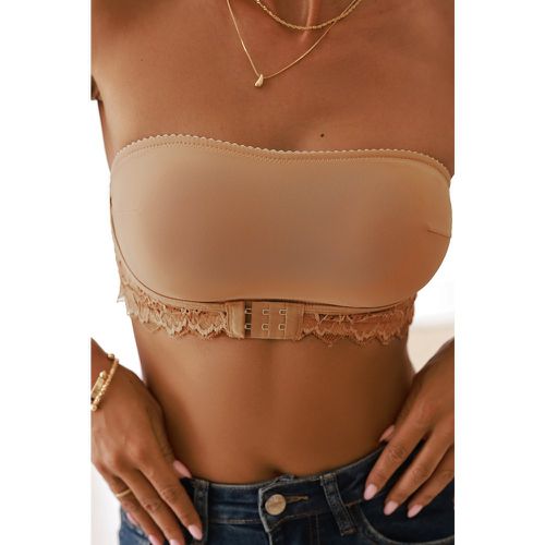 Soutien-gorge bandeau avec fermeture frontale en dentelle - CUPSHE - Modalova