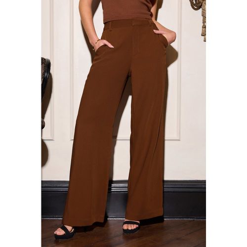 Pantalon taille haute marron - CUPSHE - Modalova