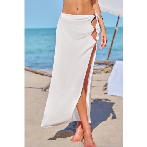 Paréo cover up blanc à découpes - CUPSHE - Modalova