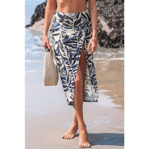 Paréo cover up tropical tissé fendu sur les côtés - CUPSHE - Modalova