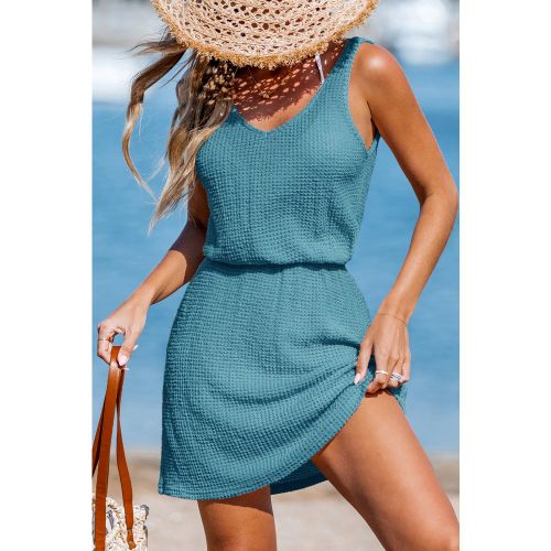 Robe cover up courte col V sans manches - CUPSHE - Modalova