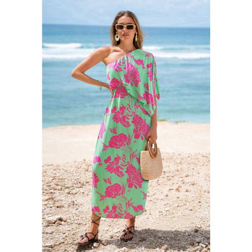 Robe longue florale demi manche - CUPSHE - Modalova