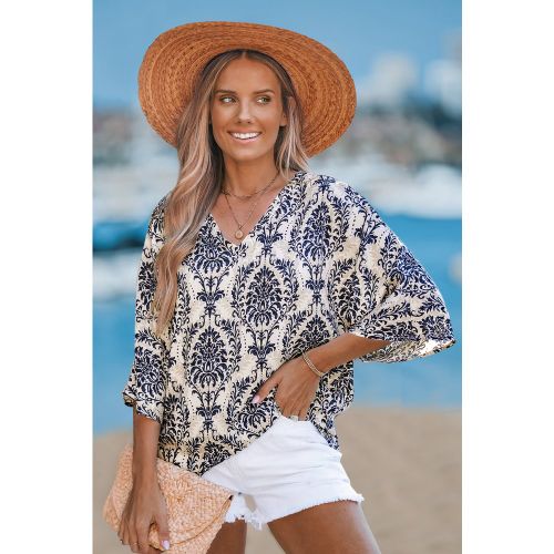 Haut cover up orné à col en V - CUPSHE - Modalova