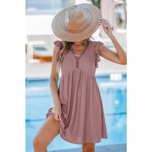 Robe cover up courte manches courtes - CUPSHE - Modalova