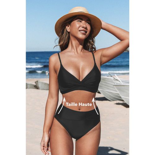 Bikini cache-cœur taille haute asymétrique - CUPSHE - Modalova