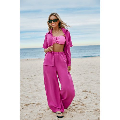 Pantalon fuchsia à taille haute - CUPSHE - Modalova