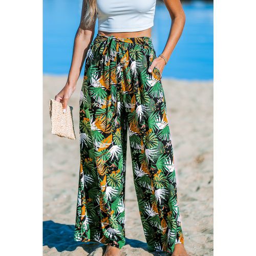 Pantalon à jambes larges avec palmiers tropical - CUPSHE - Modalova