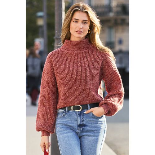 Pull à col roulé et manches longues rouge - CUPSHE - Modalova