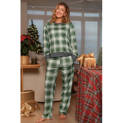 Ensemble de pyjama à carreaux vert - CUPSHE - Modalova