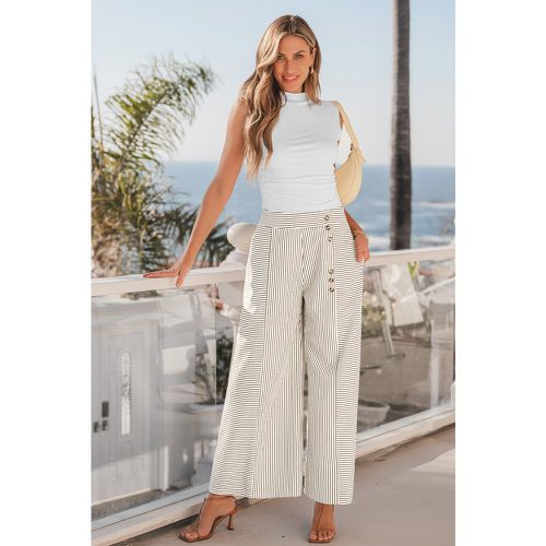 Pantalon fuselé à rayures asymétriques - CUPSHE - Modalova