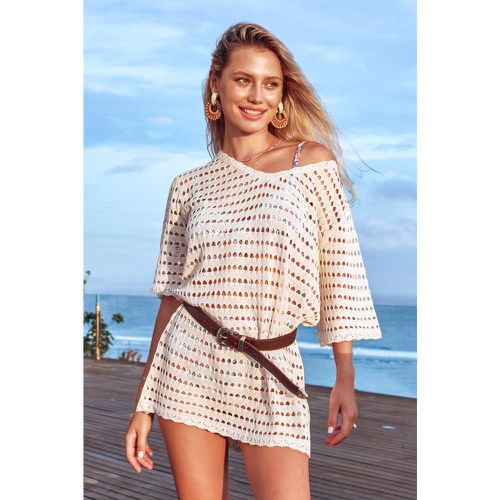 Robe cover up courte en crochet - CUPSHE - Modalova