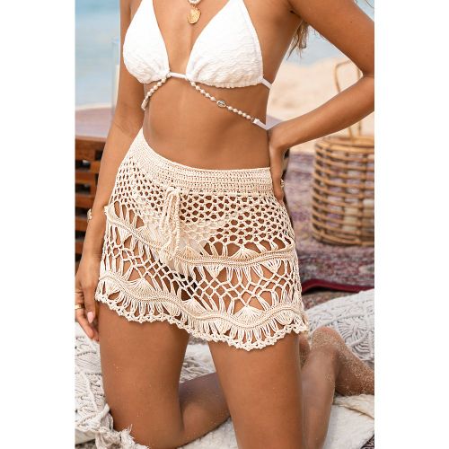 Paréo cover up court en tricot - CUPSHE - Modalova