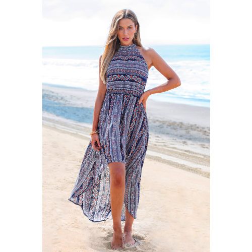 Robe paisley col licou sans manche - CUPSHE - Modalova