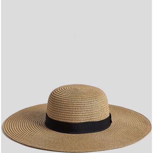 Chapeau de paille avec ruban noir - CUPSHE - Modalova