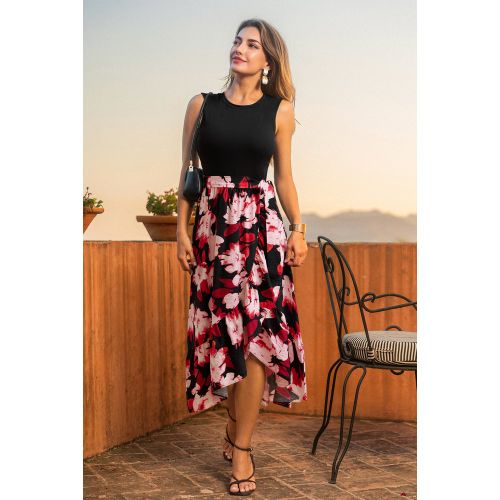 Robe fleurie sans manches - CUPSHE - Modalova