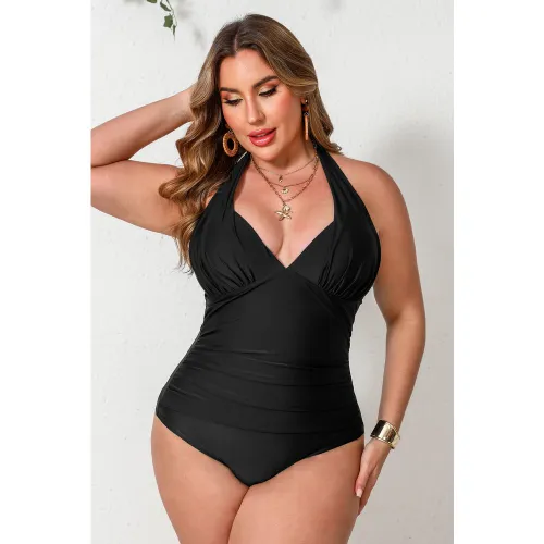 Maillot de bain une pièce grande taille col plongeant - CUPSHE - Modalova