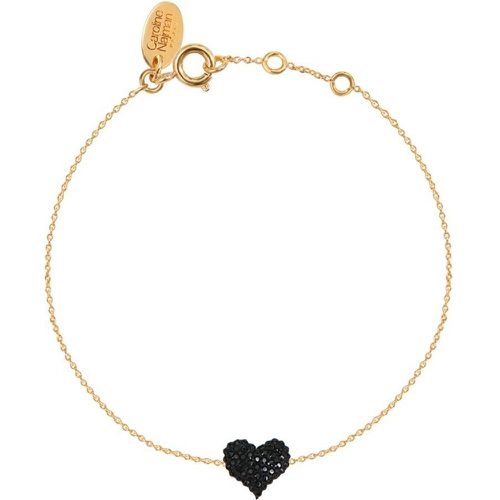 Bracelet doré à l'or fin cherry cristal KUCHI HEART - CAROLINE NAJMAN - Modalova