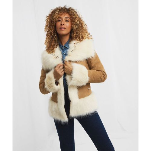 Manteau boho Floral Doublé et Brodé Fausse Fourrure - Joe Browns - Modalova
