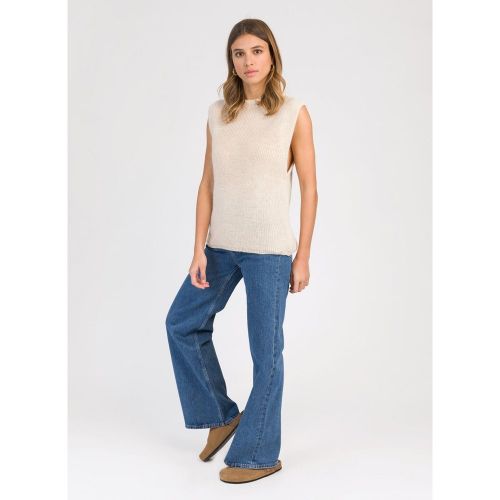 Pull en maille sans manches LAMAZOU - AN'GE - Modalova