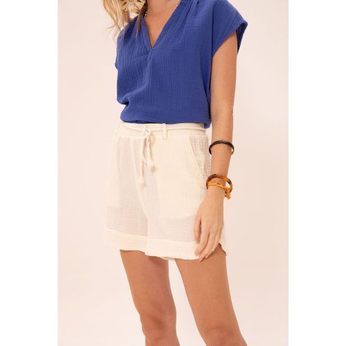 Short en gaze de coton Uma Petra - PALEM - Modalova