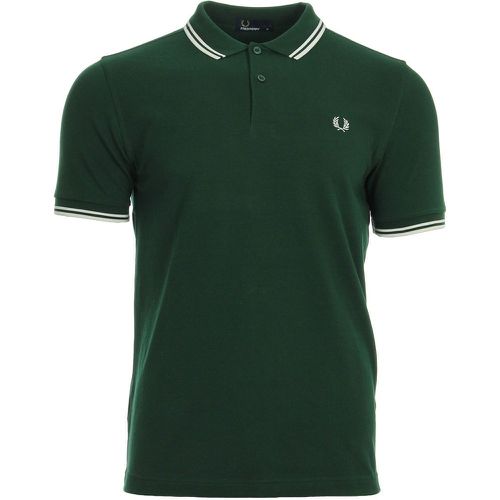 Polo Twin Tipped Shirt Ivy Snow White - Fred Perry - Modalova
