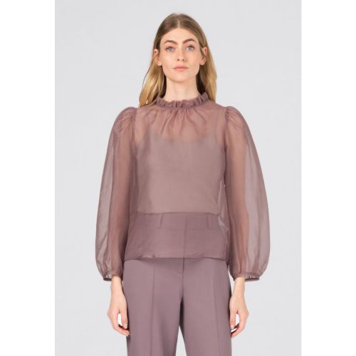 Chemisier transparent en organza de soie - HALLHUBER - Modalova