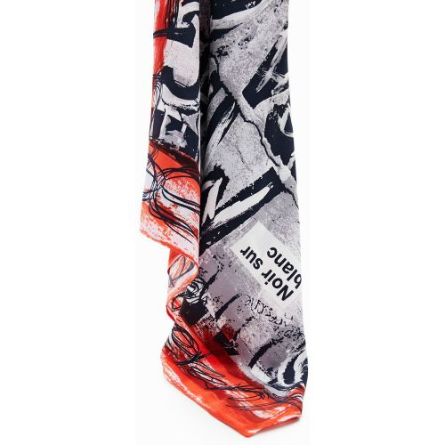 Foulard carré lettering urbain - Desigual - Modalova