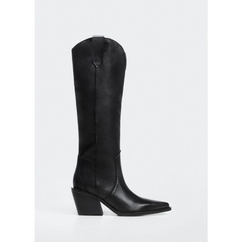 Bottes cowboy cuir - Mango - Modalova