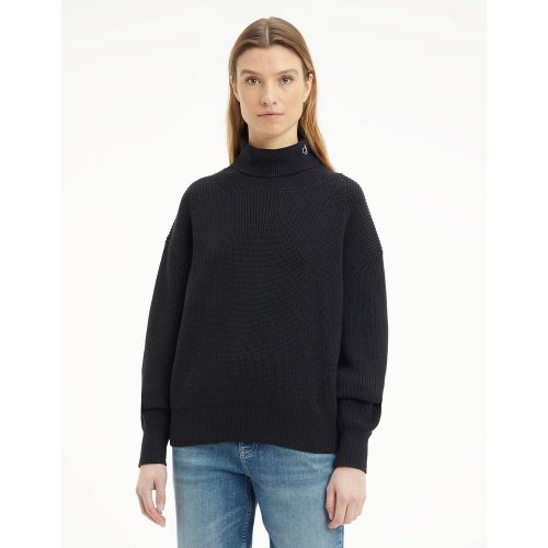 Pull col roulé en grosse maille - Calvin Klein Jeans - Modalova
