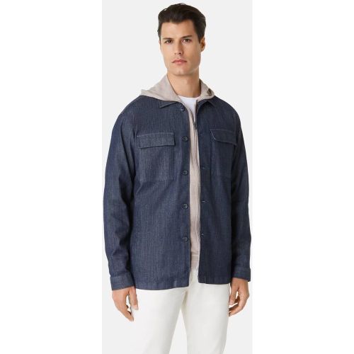Surchemise en denim biologique recyclé - BOGGI MILANO - Modalova
