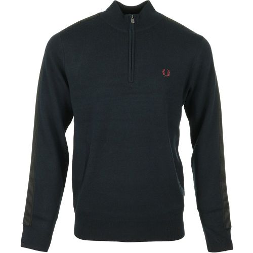 Pull Striped Trim Half Zip Jumper - Fred Perry - Modalova