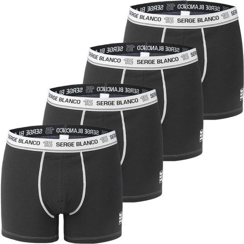 Boxers coton Uni Lot de 4 - SERGE BLANCO - Modalova
