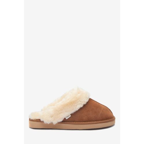 Chaussons mules en daim - Next - Modalova