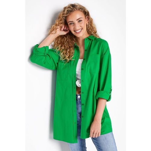 Chemisier en coton coupe oversize - LONG TALL SALLY - Modalova